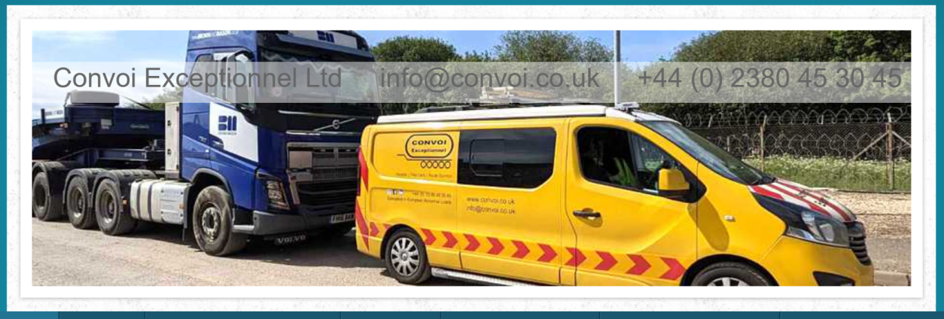 Example of an Abnormal Load self-escort / pilot car UK